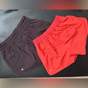 Lululemon Track That Short Bundle- Size 6